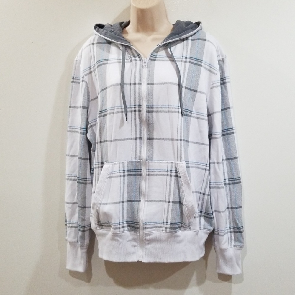 Op Ocean Pacific women's gray hooded sweat jacket